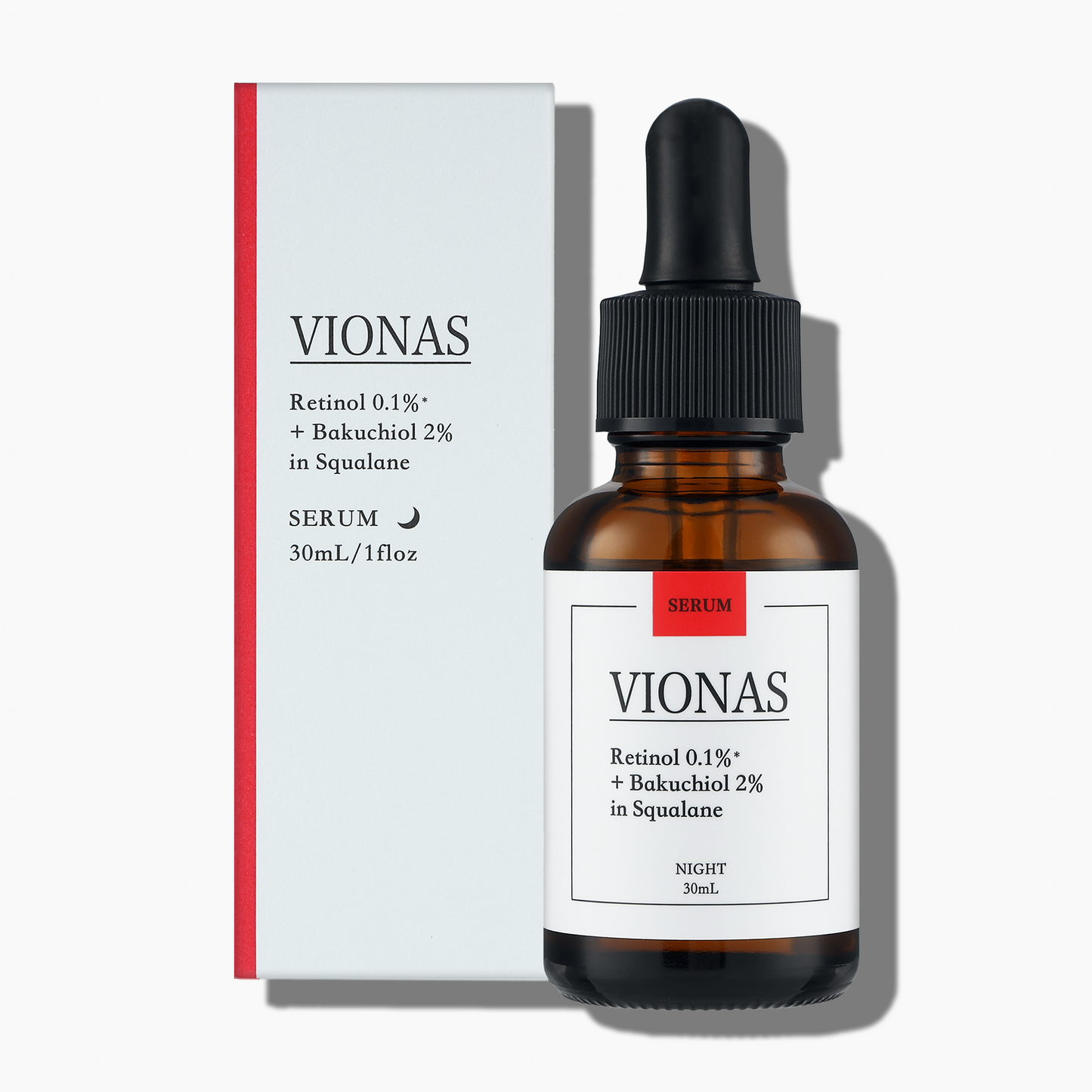 レチノール0.1%*+バクチオール2%セラム